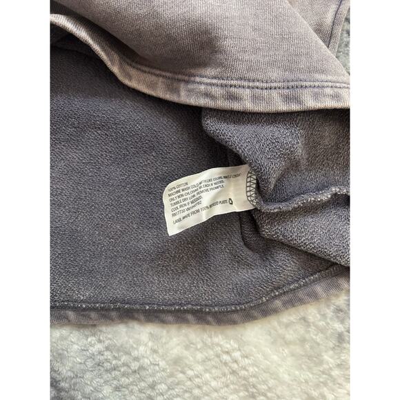 Target Universal Thread Ruffle Shoulder Sweatshirt Dark Charcoal Gray Size Large - Picture 9 of 13